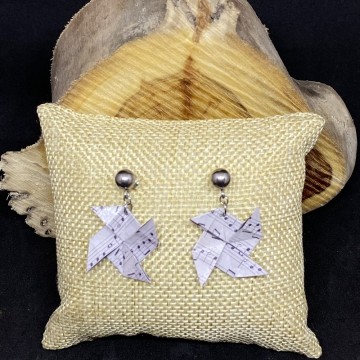 Boucles d'oreilles Origami...